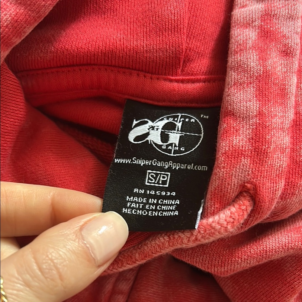 Glee Red Tie-Dye Hooded Sweatshirt and sweatpants - Picture 4 of 7